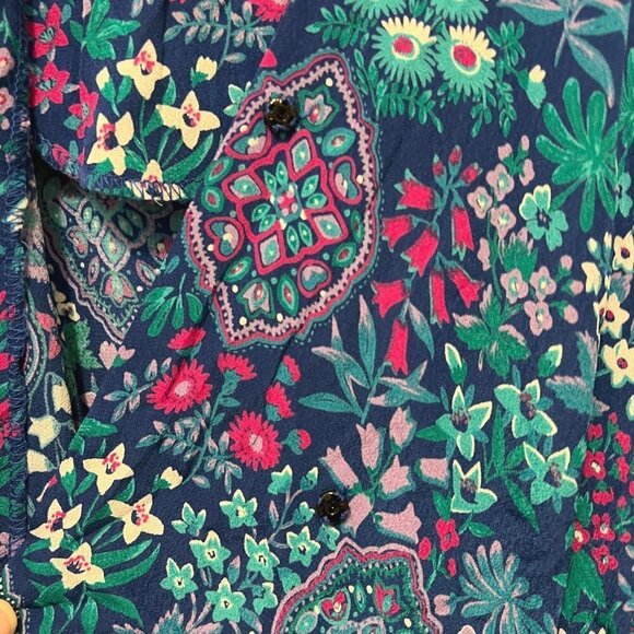 VTG 80s Jane Schaffhausen Belle France Wrap Dress Womens 6 Cottagecore - Picture 6 of 10